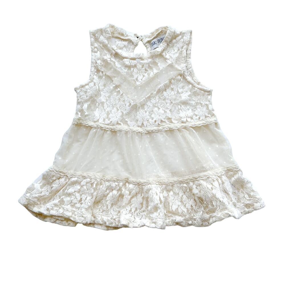 Jak & Peppar Cream Lace Top